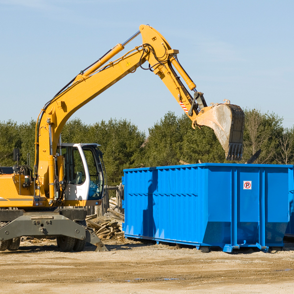 how many times can i have a residential dumpster rental emptied in Menlo